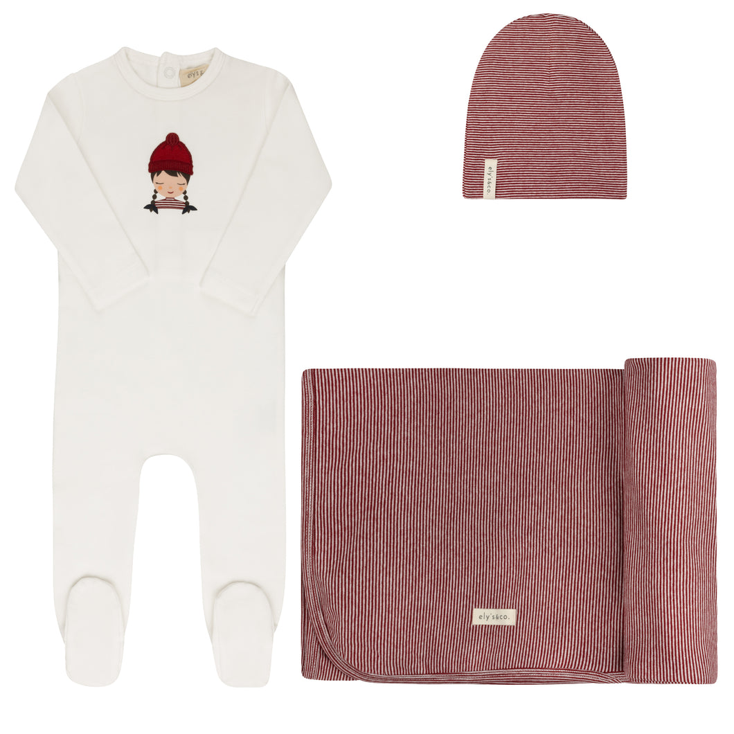 Autumn kids collection - Layette set - Ivory/pink