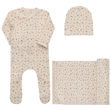 Load image into Gallery viewer, Floral rib collection layette set - Ivory/pink

