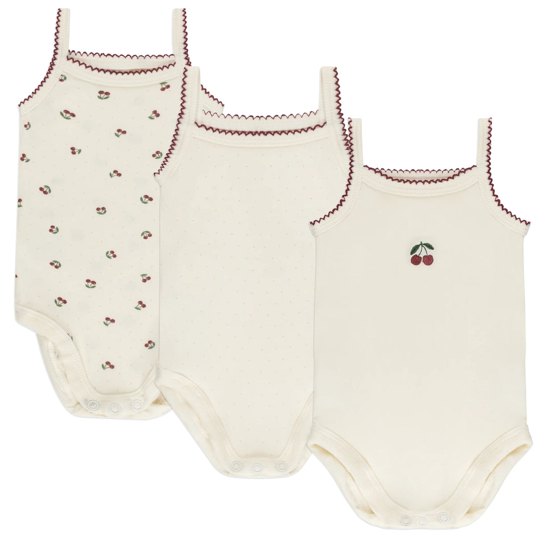 3 pack cherry undershirts - Red