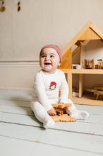 Load image into Gallery viewer, Organic french terry french girl footie - Ivory
