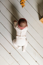 Load image into Gallery viewer, Organic french terry french girl footie - Ivory

