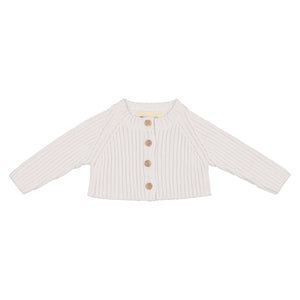 Knit cardigan - white
