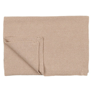 Pearl knit blanket - oatmeal