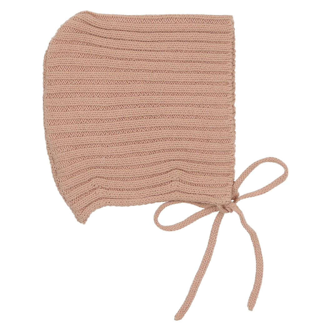 Knit bonnet - pink