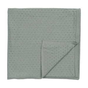 Pointelle blanket - Powder blue 70x70