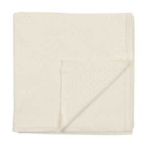Pointelle blanket - Cream 70x70