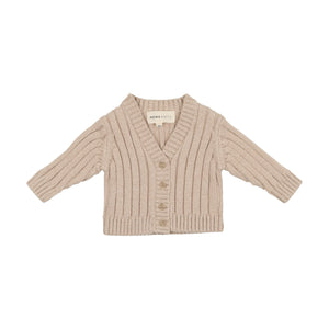 Ribbed cardigan - Oatmeal