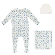 Load image into Gallery viewer, Ribbed leaf layette set - Floral

