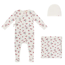 Load image into Gallery viewer, Ribbed flower layette set - Floral
