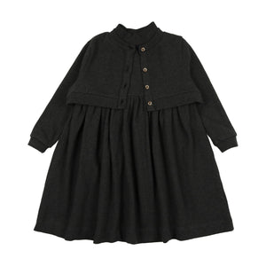 Cropped cardi dress - Black