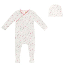 Load image into Gallery viewer, Floral collection girls footie and hat - Floral
