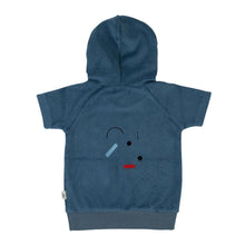 Load image into Gallery viewer, Terry shapes toddler hoodie top - blue
