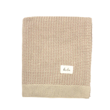 Load image into Gallery viewer, 100% Organic Cotton Knitted Pink Baby Blanket and Bunny Set
