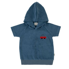 Load image into Gallery viewer, Terry shapes toddler hoodie top - blue
