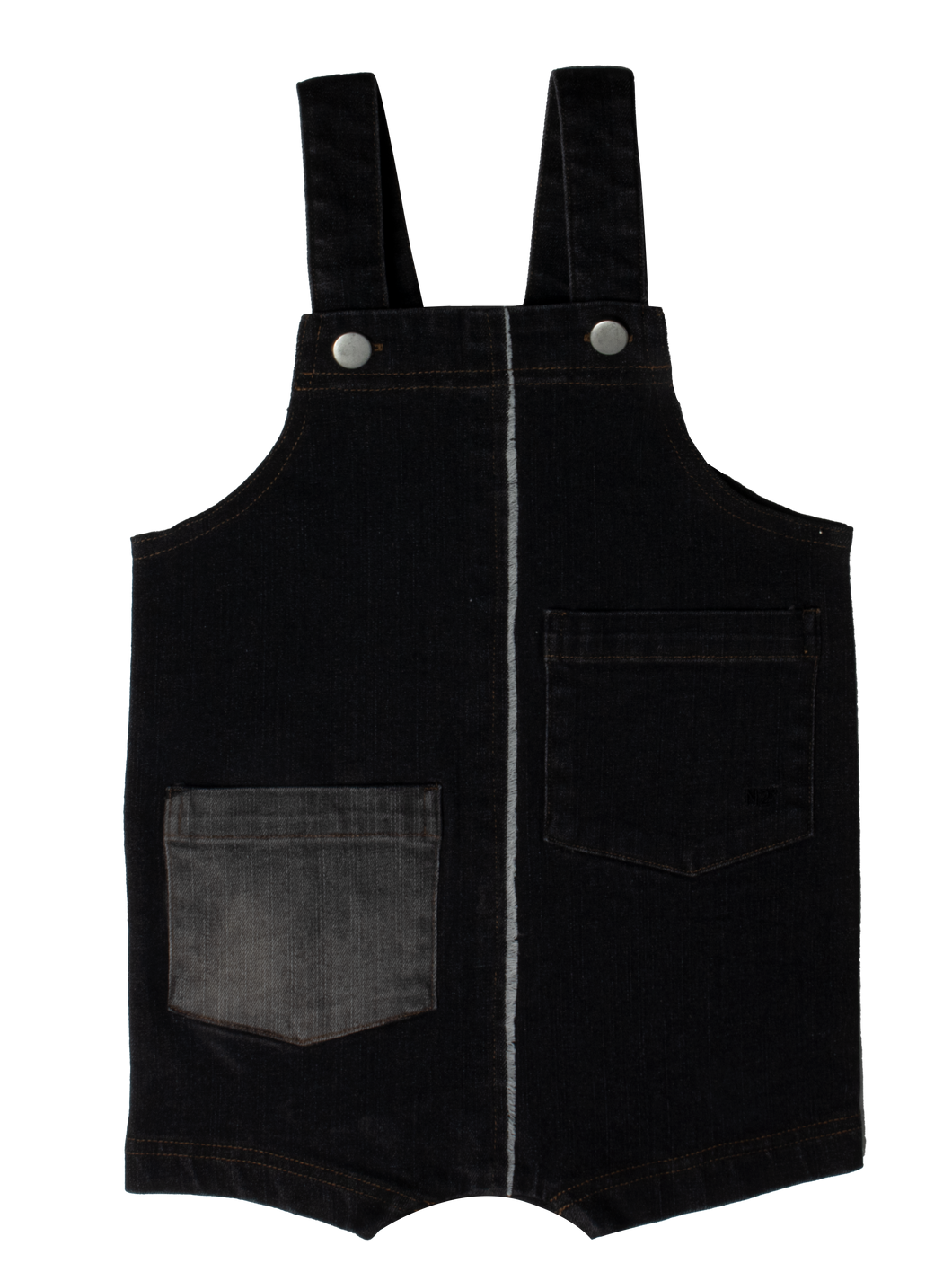 Denim two-tone overalls - Grey
