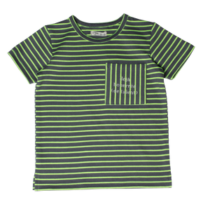 Neon stripe tee - Green