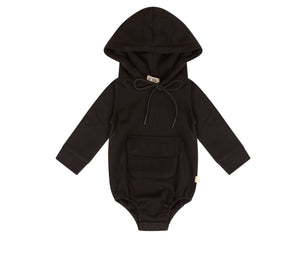 Sherpa combo romper - Black