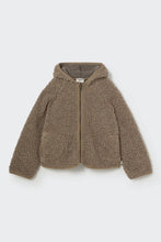 Load image into Gallery viewer, Mélange sherpa knit jacket - Taupe
