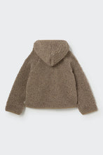 Load image into Gallery viewer, Mélange sherpa knit jacket - Taupe
