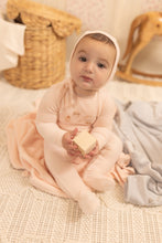 Load image into Gallery viewer, All things baby velour layette set - Sand pink

