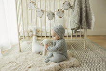 Load image into Gallery viewer, Popcorn weave cardigan set - Light blue
