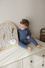 Load image into Gallery viewer, Bear applique 2 pc set - Slate
