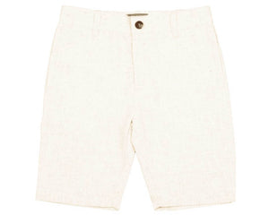 Linen bermuda - White BBM521