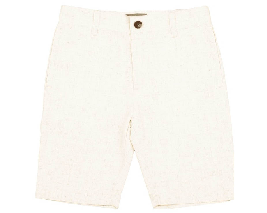 Linen bermuda - White BBM521