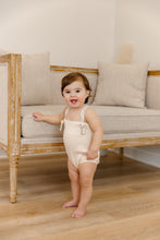 Load image into Gallery viewer, Organic ditsy romper - champagne pink
