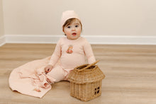 Load image into Gallery viewer, Vintage image footie and beanie - pina colada
