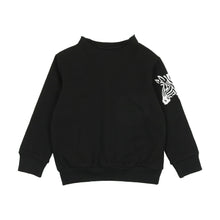 Load image into Gallery viewer, Embroidered baby set - Black with zebra
