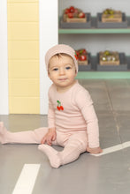 Load image into Gallery viewer, Bead Applique-Rose Layette set

