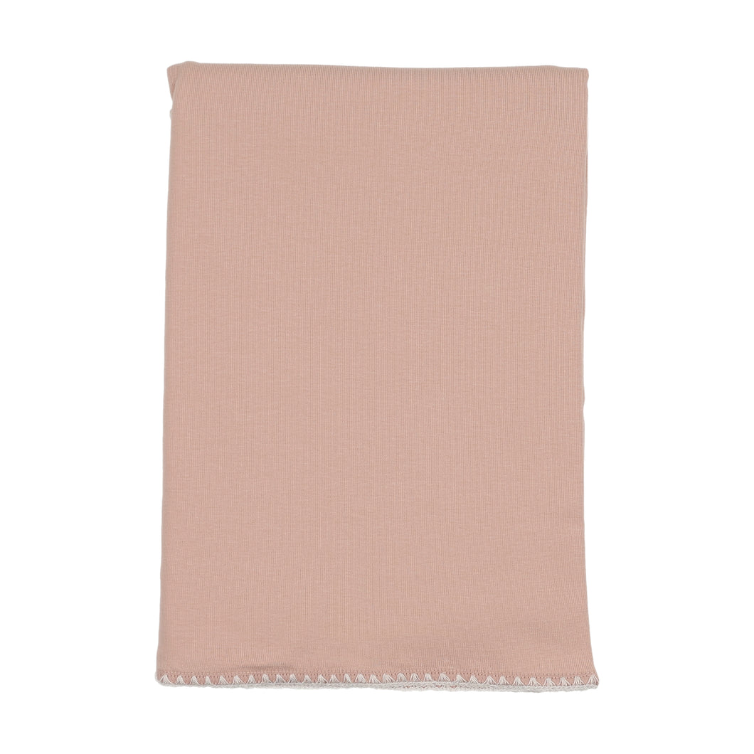 Beau bow layette set - rose dust