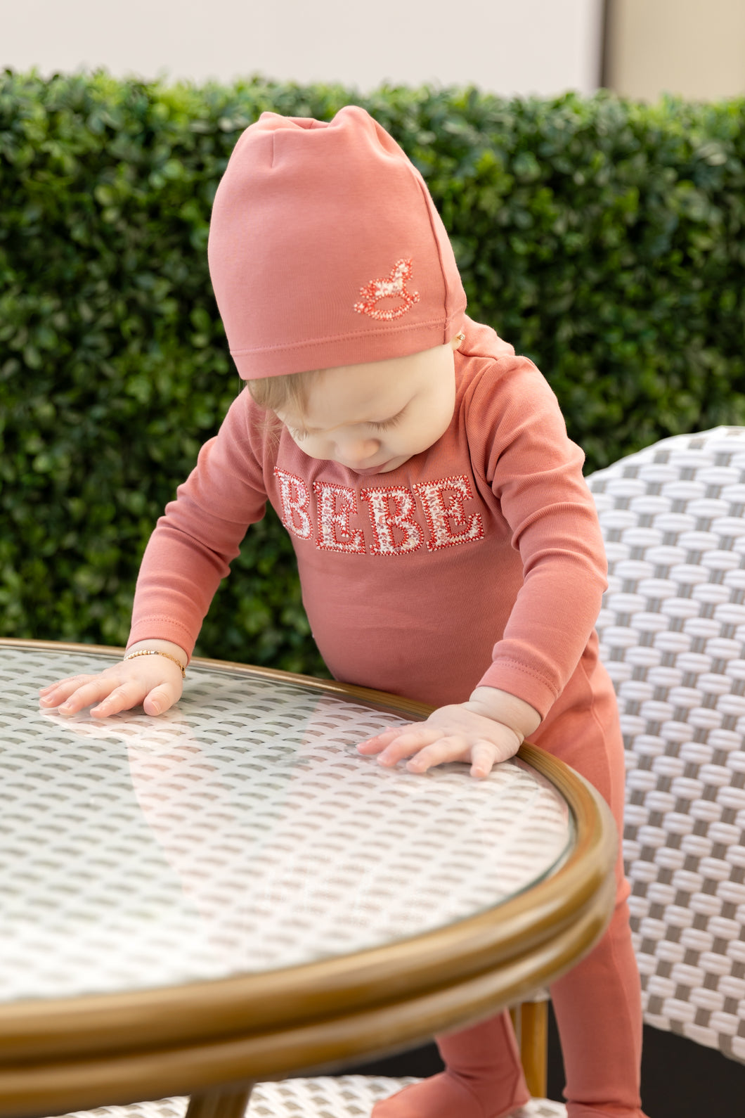 Bebe ditsy layette set - petal