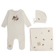 Load image into Gallery viewer, Berry Harvest Layette Set - Ivory and pink
