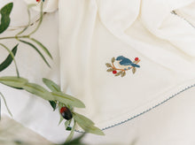 Load image into Gallery viewer, Bird &amp; Branch Layette Set - Ivory and blue
