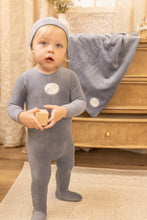 Load image into Gallery viewer, Birdie branch velour layette set - Indigo
