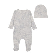 Load image into Gallery viewer, Botanical-Crisp Blue Layette set
