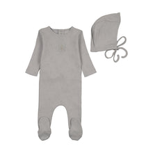 Load image into Gallery viewer, Bird Pointelle-Dusty Blue Layette set
