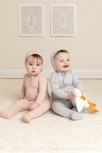 Load image into Gallery viewer, Bird Pointelle-Dusty Blue Layette set
