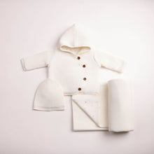 Load image into Gallery viewer, Delicata knit jacket and blanket set - Linen girls
