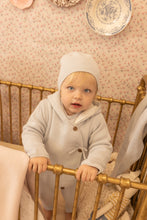 Load image into Gallery viewer, Delicata knit jacket and blanket set - Dusty blue
