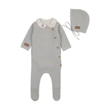 Load image into Gallery viewer, Boutique Knit Layette set-Dusty Blue
