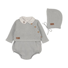 Load image into Gallery viewer, Leather Knit Outfit-Dusty Blue
