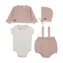 Load image into Gallery viewer, Leather Knit Outfit-Muted Pink
