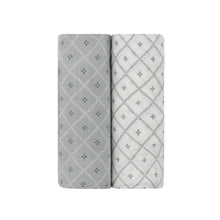 Load image into Gallery viewer, 2 Pack Muslin Swaddles - Blue
