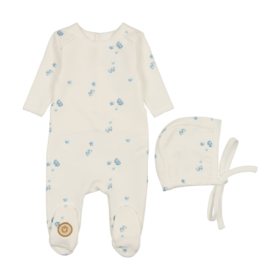 Butterfly bliss gift set - Ivory and blue
