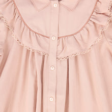 Load image into Gallery viewer, Cotton contrast trim dress - Pink
