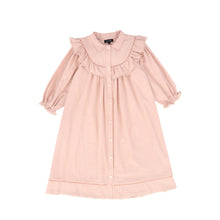 Load image into Gallery viewer, Cotton contrast trim dress - Pink
