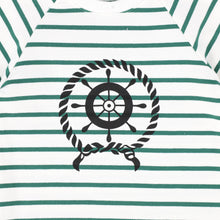 Load image into Gallery viewer, Stripe wheel t-shirt - green
